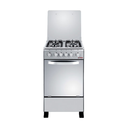 Astech Cuisinière à Gaz 4 Feux 50X50cm - XA50GS - Inox