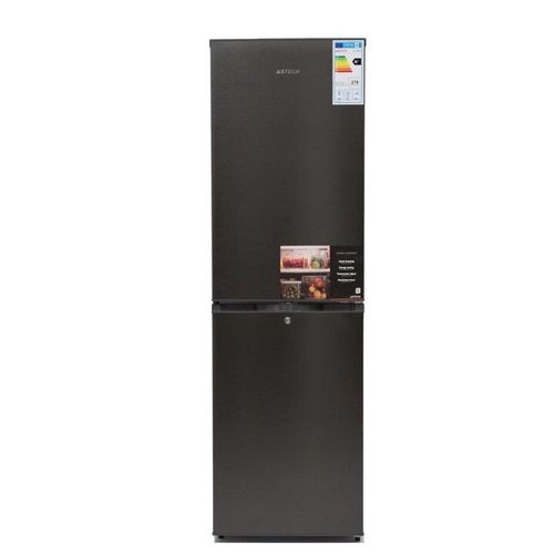 Astech Réfrigérateur Combiné - FC295PS - 260L - 5 Tiroirs - Inox - Classe A+